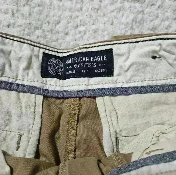 Mens American eagle dark khaki pants! - Picture 3 of 7